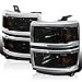 thumbnail image 3 of Spec D Tuning 2LH-SIV14G-RS Euro Style Head Light for 2014-2016 Chevy Silverado, Smoke, 3 of 4