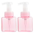 thumbnail image 1 of MasteelfCA 2pcs Plastic Sanitizer Bottles Make-up Containers Square Lovely Storage Bottles, 1 of 7
