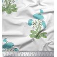 thumbnail image 1 of Soimoi Rayon Fabric Leaves & Floral Block Printed Fabric 1 Yard 42 Inch Wide, 1 of 3