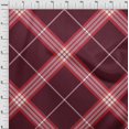 thumbnail image 3 of oneOone Cotton Poplin Fabric Tartan Check Printed Fabric 1 Yard 56 Inch Wide, 3 of 4