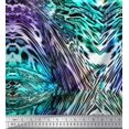 thumbnail image 1 of Soimoi Modal Satin Fabric Leopard & Snake Animal Skin Print Fabric by Yard 42 Inch Wide, 1 of 2