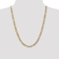 thumbnail image 2 of 14k Yellow Gold 24 Inch 6mm Concave Figaro Chain Necklace Pendant Charm, 2 of 9