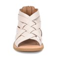 thumbnail image 3 of Born Women Iwa Woven Sandals, Medium Width, Back Functional Zipper, White, 3 of 5