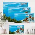 thumbnail image 4 of Designart Maison Près De La Mer Fleurs Colorées I Art mural sur toile, 4 of 4
