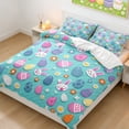 thumbnail image 4 of Easter Duvet Cover and Pillowcases | Cartoon Rabbit and Egg Printed Bedding | Soft Microfiber Bed Linens | Holiday Homes Decor for Bedroom, Guest Room, Vacation Home, 4 of 6