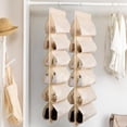 thumbnail image 4 of LSLJS Hanging Shoe Organizer for Closet With 12 Large Pockets Roating Hanger for Storage Mens Shoes, Clothes,Also Can Used As Travel Shoe Rack Hanging, Laundry Basket, 4 of 6