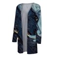 thumbnail image 4 of Pisexur Womens Open Front Cardigans Sweaters Lightweight Floral Long Sleeve Loose Outerwear Soft Knit Sweaters Coat with Pockets, 4 of 5