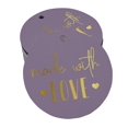 thumbnail image 1 of Inkdotpot Gold Foil Paper Hang Tags Made With Love Text Favor Tags 100 Pieces, 1 of 6