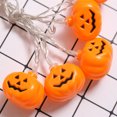 thumbnail image 1 of Agiferg Halloween Witches Hat Pumpkin String Lights, 20 LED Battery Operated Decorative Lights, Waterproof Twinkle Lights for Halloween Thanksgiving Decoration (Orange), 1 of 2