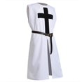 thumbnail image 4 of BLESSUME Unisexe Ceinture Tunique Chevalier Médiéval Blanche, 4 of 4