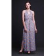 thumbnail image 2 of Bimba Floral Ladies Sleeveless Long Print Maxi Dress with Side Slits Summer Wear-XX-Large, 2 of 6