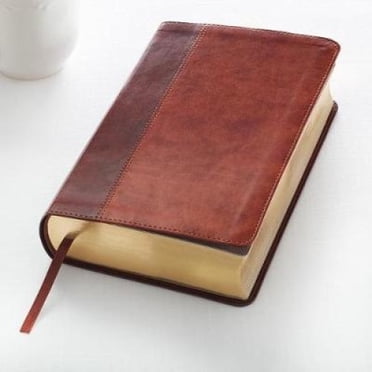 Bible Sainte : KJV Édition Imprimée Géante : Deux Tons Tan / Marron (King James Bible)