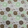 thumbnail image 1 of oneOone Viscose Jersey Light Green Fabric Floral Retro Craft Projects Decor Fabric Printed By The Yard 60 Inch Wide, 1 of 5