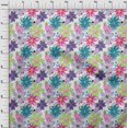 thumbnail image 4 of oneOone Velvet Medium Blue Fabric Texture Floral Sewing Craft Projects Fabric Prints By Yard 58 Inch Wide, 4 of 4
