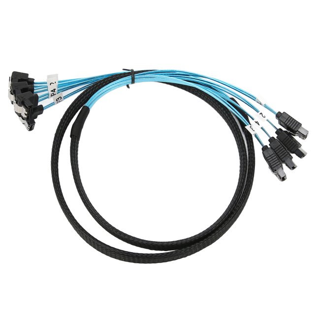 SAT Ato SATA Cable,Mini SAS Cable 4 SA Sto SATA Cable Hard Drive Data Cable Masterfully Created
