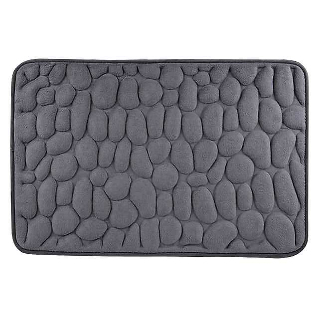 Vrorvz Non Slip Bathroom Floor Mat Soft Water Absorbent Quick Dry Rug for Kitchen Living Room Bedroom Entrance Machine Washable Easy Care for All Floor Types