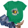 thumbnail image 5 of Ovbmpzd Short Sleeve Ladies Tops Green Funny Comfy Pullover Graphic Tees Womens Blouses M, 5 of 5