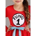 thumbnail image 2 of Dr. Seuss Thing 1 & 2 Girls Costume, 2 of 7