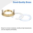 thumbnail image 3 of Unique Bargains 2Sets Female Thread Hex Lock Nut 1-1/4inch (31mm) Brass Single Hole Faucet Lock Nuts with C-Type Gasket (Oval), 3 of 6