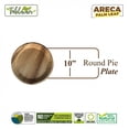 thumbnail image 2 of Assiette à Tarte Ronde Profonde/assiette à Feuille de Palmier Bio Mart Areca/naturelle, Écoresponsable, Robuste, Réutilisable, Compostable Biodégradable pour Cour Arrière, Fourniture Jetable/fête à Thème, Mariage/lot de 10, 50 Ou 100, 2 of 5