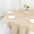 thumbnail image 3 of LNGOOR 108” Wholesale Round Tablecloth Polyester Round Table Linens For Wedding Party Banquet Restaurant -  WHITE, 3 of 11