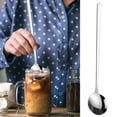 thumbnail image 1 of Lisbinx 304 Stainless Steel Coffee Stirring Spoon - Small Round Stirrer for Coffee, Tea & Cocktails - Rustproof & Dishwasher Safe - Elegant Modern Designs - 1 Piece, 1 of 6