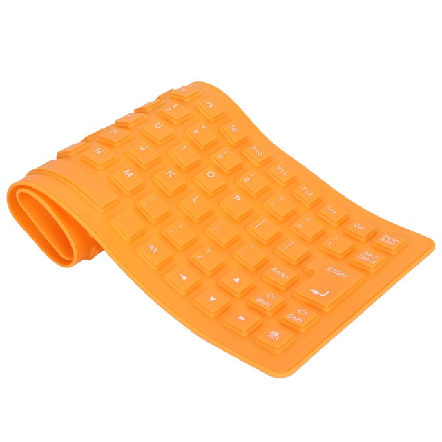 Roll Up Keyboard Flexible Keyboard Silicone Silicone Keyboard Fully Sealed Design Lightweight Portable Silent Soft Comfortable Usb Wired Silicone Keyboard For Pc