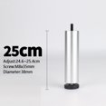 thumbnail image 4 of 4x Aluminum Alloy DIY Adjustable Furniture Legs for Coffee Table Sofa Bed Refrigerator Replacement - 25cm, 4 of 8