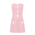 thumbnail image 4 of Ovzne Robes d'Été pour Femmes 2025 Robe d'Été pour Femmes Sans Manches Mini Robe Décontractée Nœud Col Ras du Cou Ample Robe Débardeur en Tricot avec Poches Robe pour Femmes Liquidation, 4 of 6