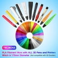 thumbnail image 2 of 20 Colors 3D Pen Refills - PLA Filament 1.75mm, Safe & Eco-Friendly for Kids & 3D Printers, 2 of 7