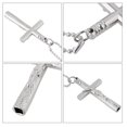 thumbnail image 2 of Baohd Collier Clé de Réglage de Tambour, Clé de Réglage de Tambour, Clé de Tambour Croisée avec Chaîne Collier Argent, 2 of 5