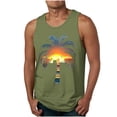 thumbnail image 2 of JDQJBZ Débardeurs Style Homme Couleur Unie Col Ras du Cou Sans Manches, 2 of 5