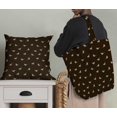 thumbnail image 5 of Soimoi Brown Poly Georgette Fabric American Robin Bird Decor Fabric Printed BTY 52 Inch Wide, 5 of 5