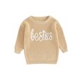thumbnail image 1 of Faithtur Pull d'Automne pour Bébé Modèle Lettre Jacquard à Manches Longues Pull Pull Hiver, 1 of 9