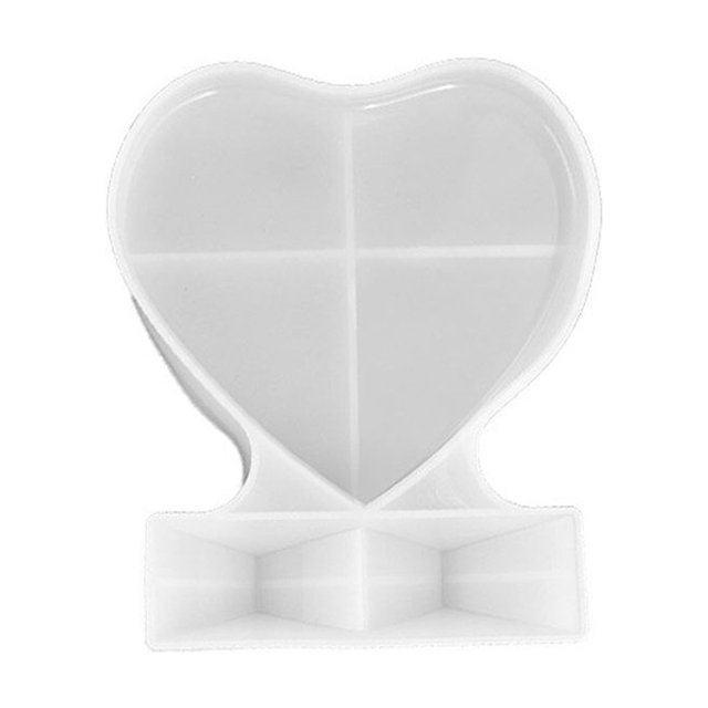 Unatoiry Crystal Glue Jewelry Making Mold Rectangle Multi-Specification Handmade Casting Die Handicraft Silicone Mould Wedding Large Loving Heart