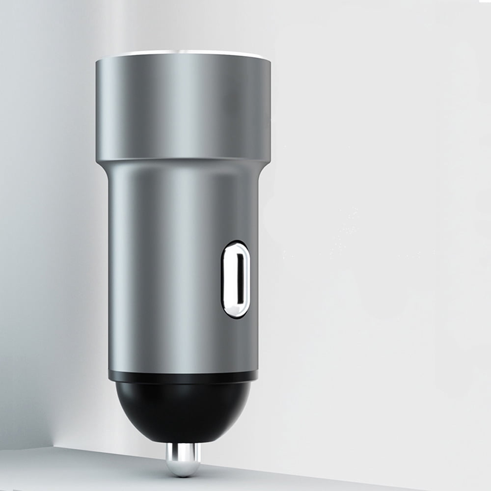 axGear USB Fast Car Charger Dual Port 2.4A 2 Port Adapter Aluminium