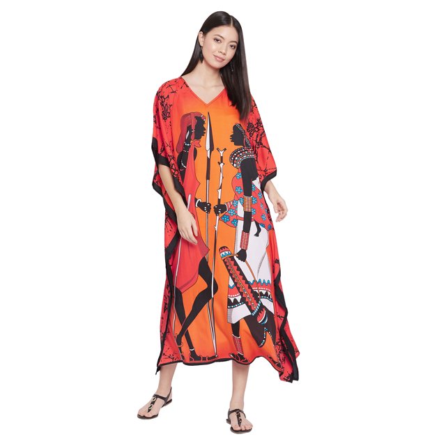 Robe Maxi pour Femmes en Polyester, Caftans, Robe Ample, Grande Taille, Manches Kimono, Long Kaftan, Robes de Soirée, Kaftan Décontracté d'Été