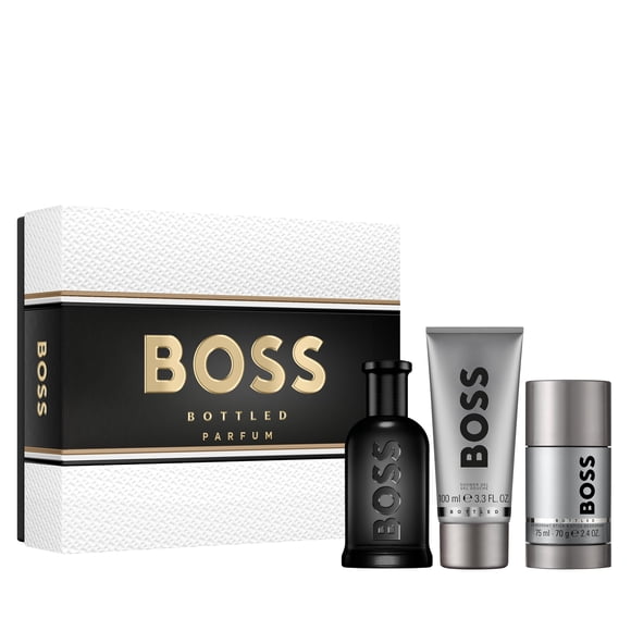Coffret Cadeau de Parfum Hugo Boss Parfum en Bouteille pour Hommes 3 Pcs