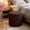 Café, variante sur Housse Extensible en Tissu Doux Imperméable pour Pouf Rond, Protège-Tabouret pour Coiffeuse, Chambre, Salon, Maison, Usage Quotidien