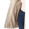 thumbnail image 5 of INSPIRE CHIC Manteau Trench-Coat Beige à Col Peter Pan pour Femme, 5 of 5