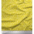 thumbnail image 1 of Soimoi Modal Satin Fabric Dot & Leaves Print Sewing Fabric Yard 42 Inch Wide, 1 of 2