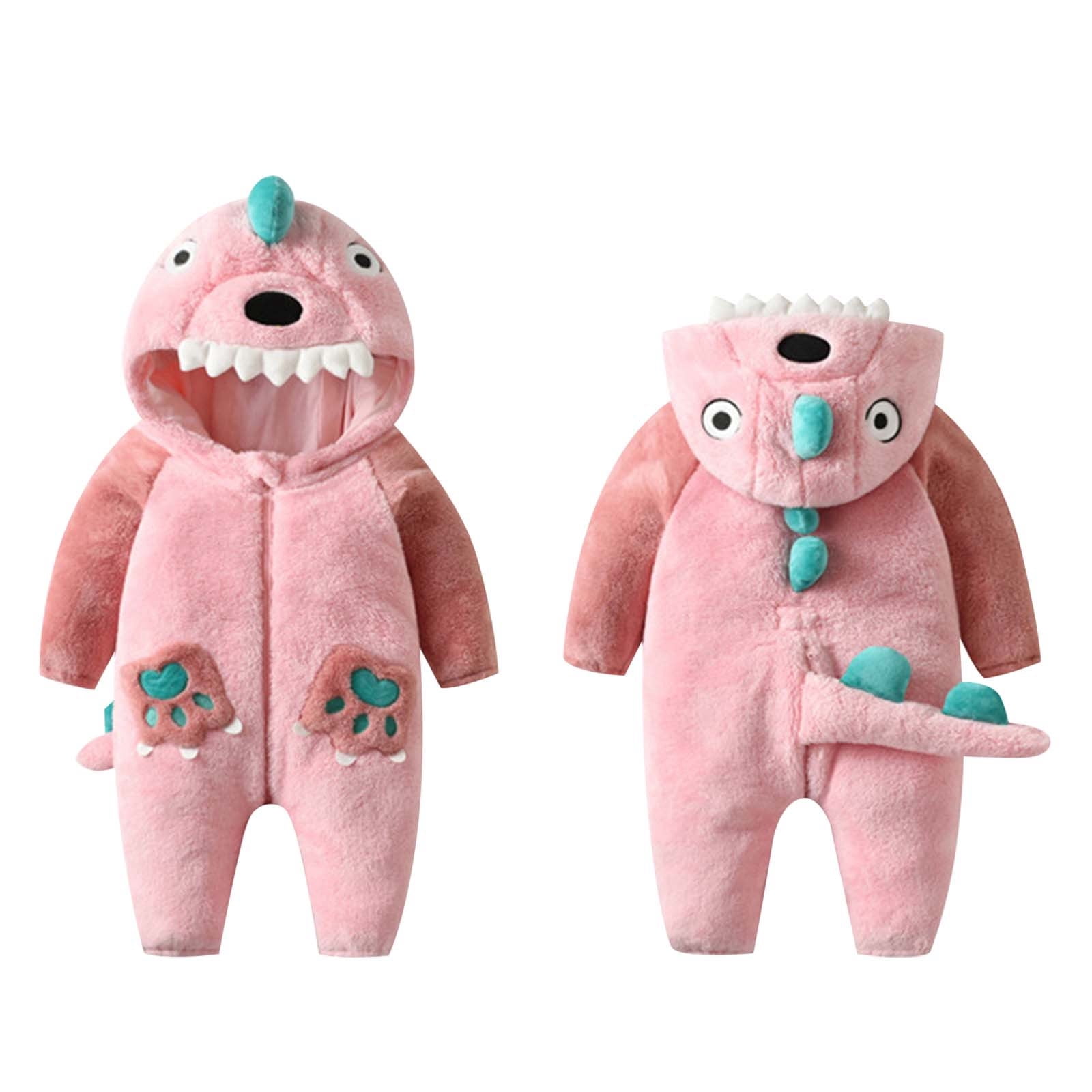 EDFBUYKRS Combinaison Bébé Combinaison de Neige Doublée Tenues Chaudes à Capuche Fille et Garçon Adapté
