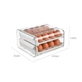thumbnail image 3 of JWshufel Stackable Plastic Fridge Organizer with Lid for Easy Storage 32 Slot Egg Holder Clear Organizer Bins Long Lasting Design for Efficient Refrigerator Organization and Space Saving, 3 of 7