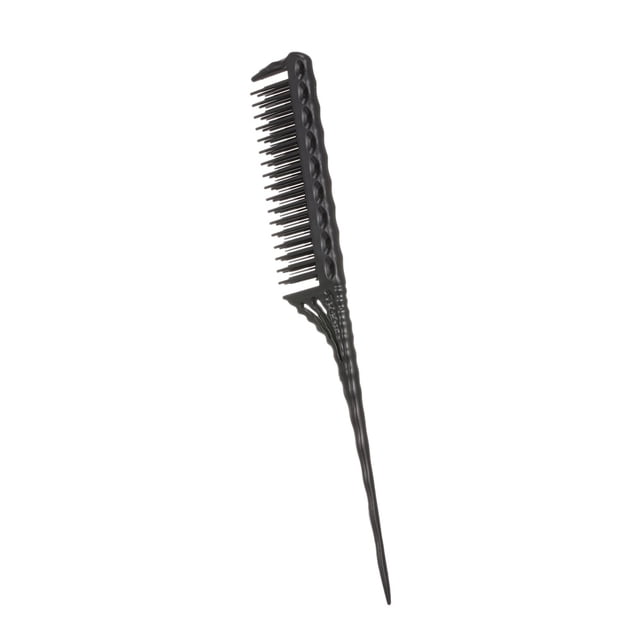 Amdohai 3-Row Teasing Comb Detangling Brush Rat Tail Comb Adding Back Coming Hairdressing Combs