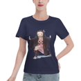 thumbnail image 1 of T-Shirt Basique à Manches Courtes pour Femmes Demon Slayer Blade Nidouzi, 1 of 6