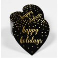 thumbnail image 2 of Inkdotpot Gold Foil Paper Hang Tags Happy Holiday Favor Tags 100 Pieces, 2 of 6