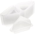 thumbnail image 2 of Usloyux Triangular Cake Boxes 100pcs, Disposable Food Containers With Lids, Thickened PET Plastic Sandwich Packaging Boxes For Bakery Pastry Dessert Display, Secure Storage For Cakes Bread Muffins, 2 of 9