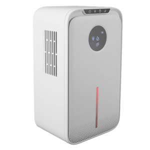 Déshumidificateur silencieux, déshumidifiant d'arrêt automatique avec PET Le tuyau d'évacuation du filtre, 2.5L Citernes à eau 1.2L D, pour sous-sol de la chambre RV