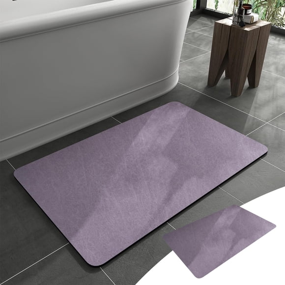Amzcrzy A Carpet Bathroom Floor Mat, Diatom Mud Non-Slip Quick Dry Absorbent, Washable Suitable for Under Door Bathroom Floor Mat, In Front Of Bathtub, Shower Room, Sink Bathroom Rugs Bathroom Decor