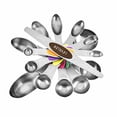thumbnail image 2 of Summer Savings Kcavykas Kitchen Goodies,Baking Tool Stainless Steel Double Measuring Spoon 8-Piece Seasoning Spoon, 2 of 2